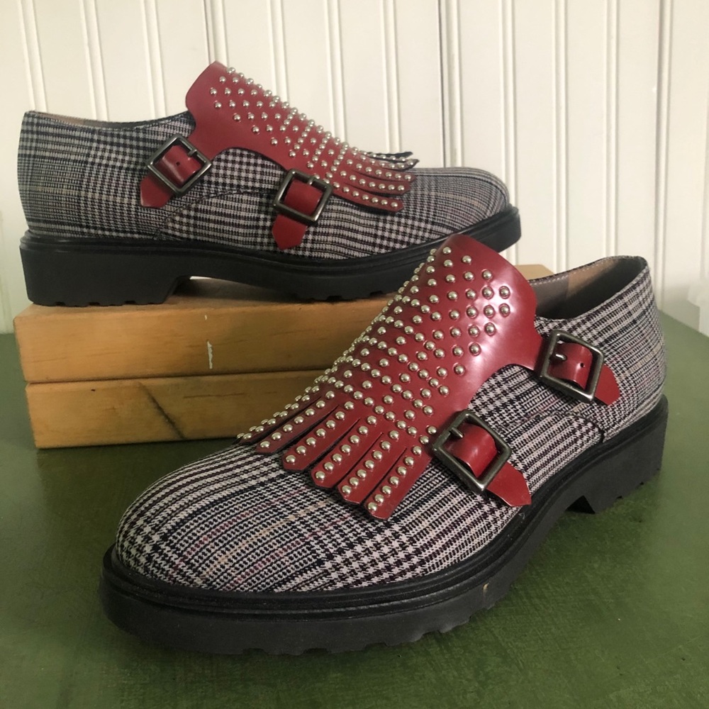 Bruno Ricci for Diane B NWT Kiltie Oxfords w Studs